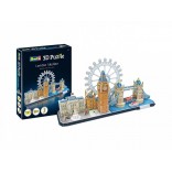 QUEBRA CABEÇA 3D PUZZLE LONDON SKYLINE PAISAGENS DE LONDRES REVELL KIT PARA MONTAR 107 PEÇAS REV 00140